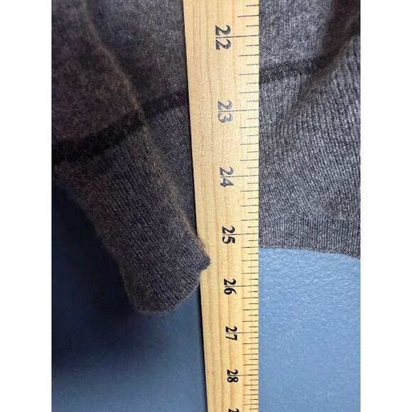 Pulligan Sweater Women's Size XL Cashmere Wool Blend Soft Elbow Patches Cozy - Picture 7 of 7